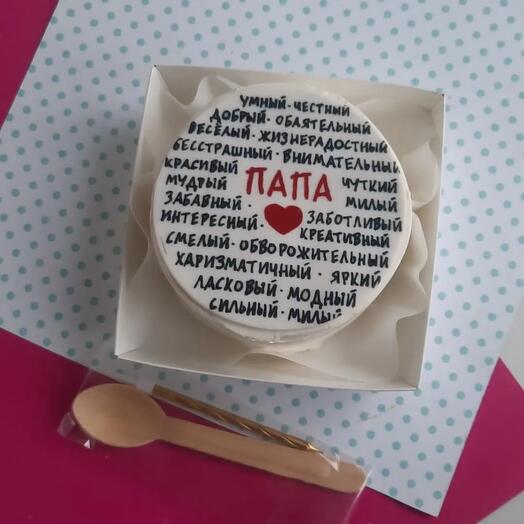 Бенто торт для Папы