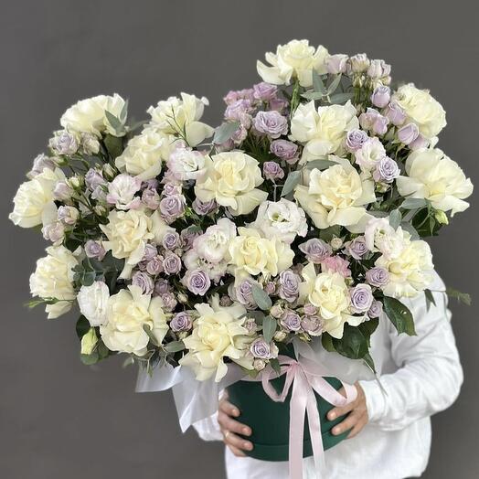 Rosas francesas en una Caja