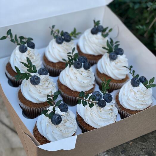 Cupcakes con bayas