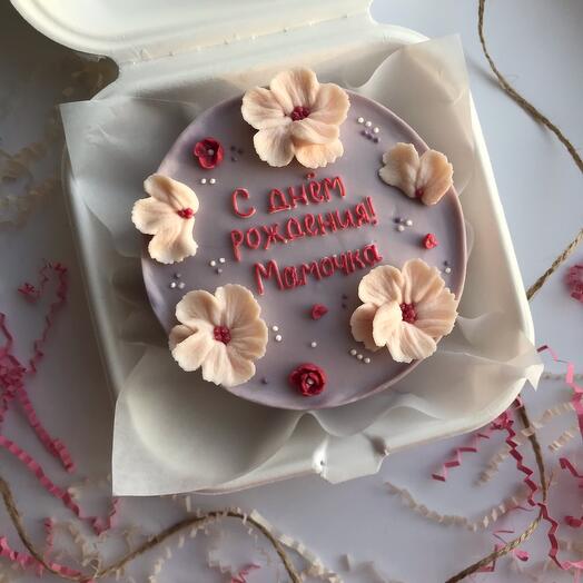 Lilac flower cake