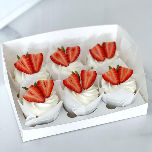 Cupcakes con bayas 6 piezas