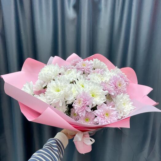 Bouquet of 9 chrysanthemums