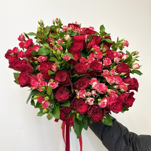Gorgeous Bouquet of roses "My Love"