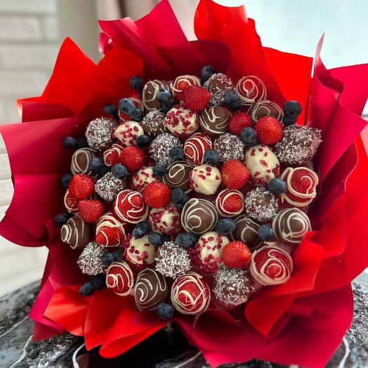 Ramo de fresas en chocolate 🍫 🍓