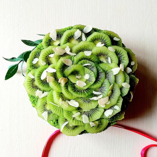 PP cake "Emerald" (spinach-kiwi)