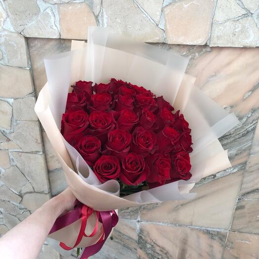 25 rosas con decoración