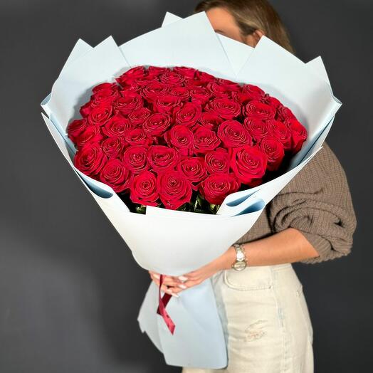 Bouquet of 101 pink and white roses