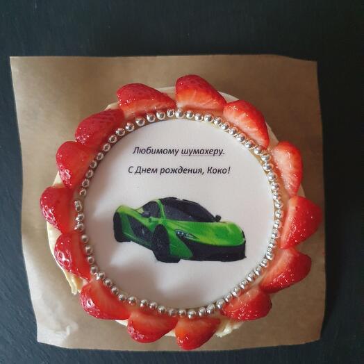 Бенто торт с сахарной картинкой