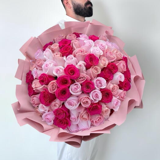 100 Beauty pink bouquet