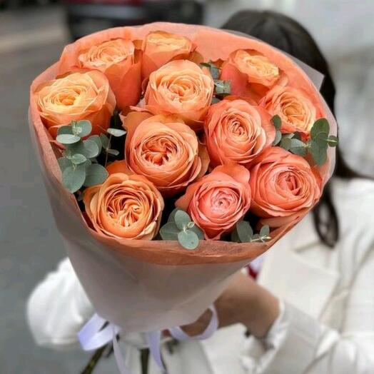 Ramo de 11 rosas de peonía de Cajal