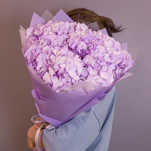 Bouquet of lavender Hydrangea 5 pcs