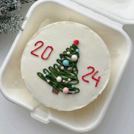 Бенто торт с елкой