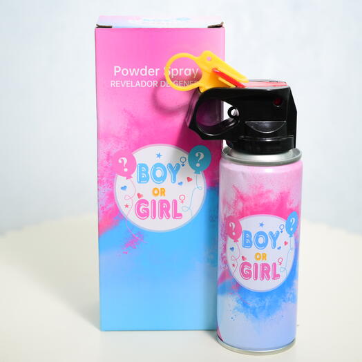 Gender Reveal Powder Spray -  (pink for Girl)