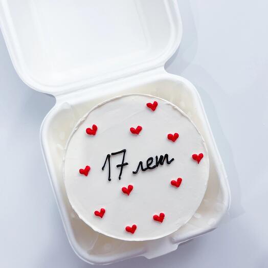 Бенто-торт Сникерс 17 лет