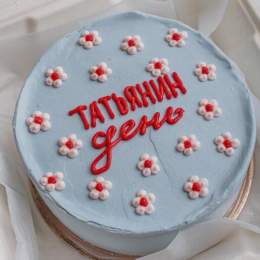 Торт Татьянин день, бенто торт в Татьянин день