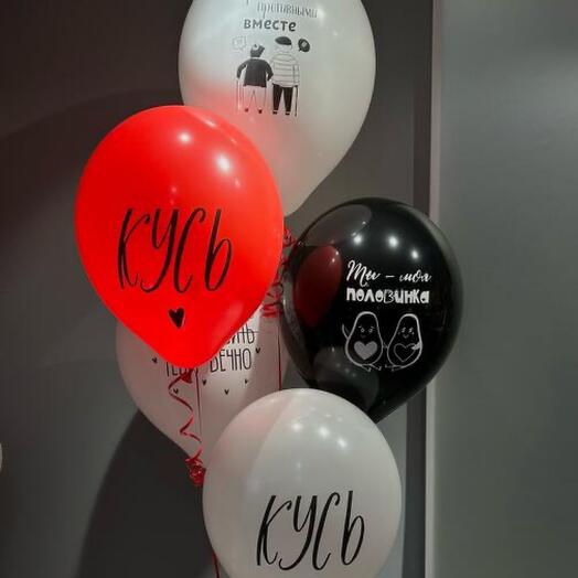 🎈Связка шаров🎈любовные, 5 шт