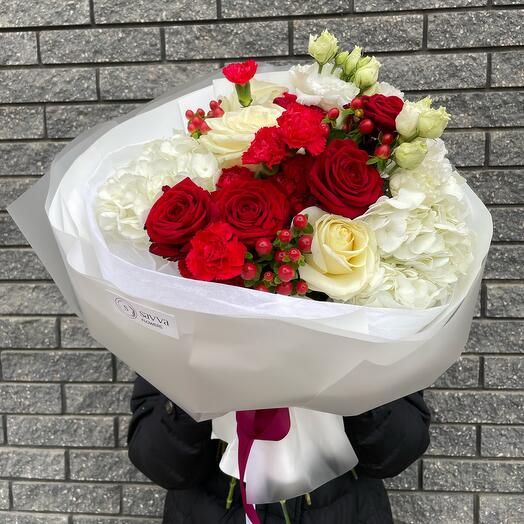 Bukiet red and white