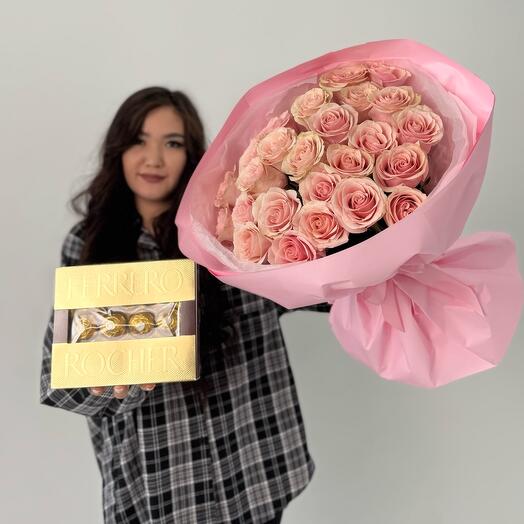 Вкусное комбо букет+Ferrero