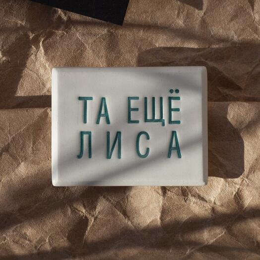 Ceramic brooch Ta esche lisa