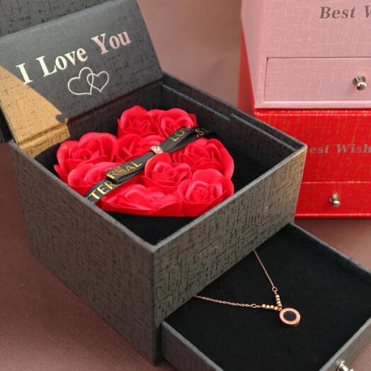 I Love You Necklace Box