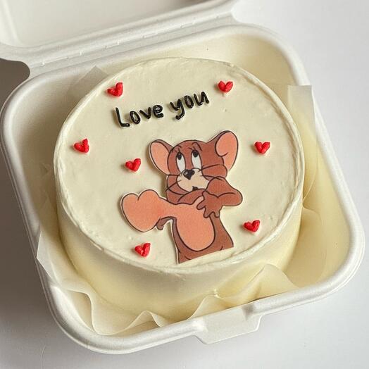 Бенто торт для парня девушки мужу жене Любовь на 14 февраля День Святого Валентина