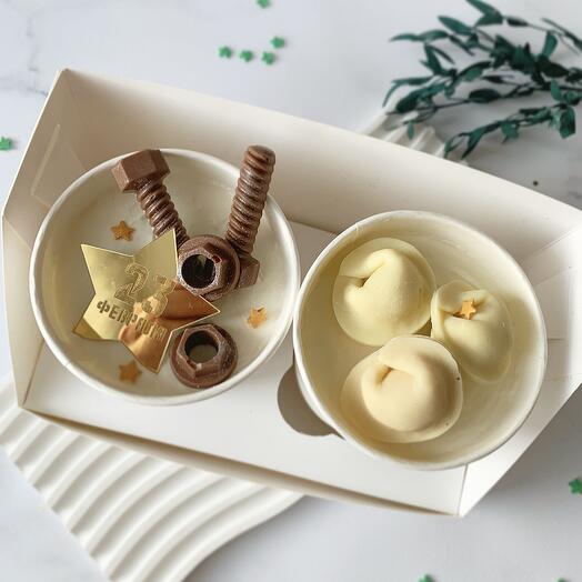 Торт в стакане ( cake to go) на 23 февраля для мужчины