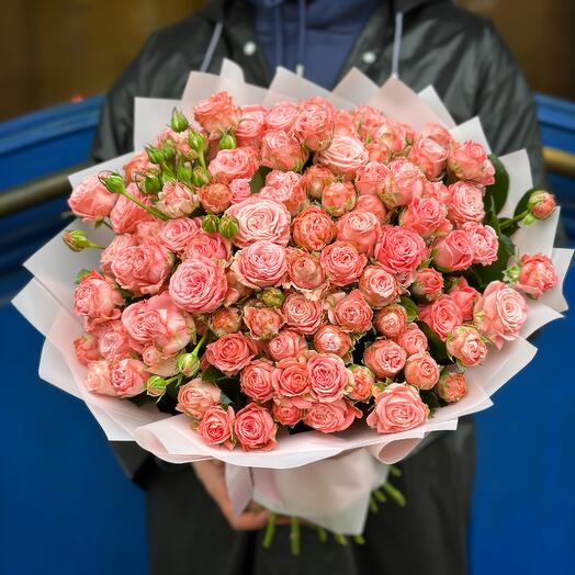 Букет из 29 розовых роз