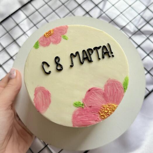 Бенто-торт с 8 марта, торт на 8 марта маме, девушке