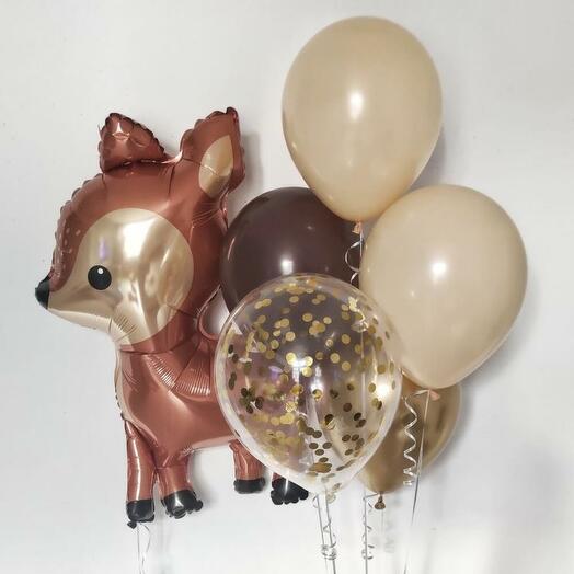 Сет Лесной олень с 5 шарами