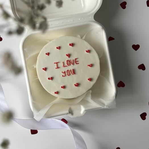 Bento cake "I love you"