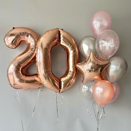 Шары на 20 лет