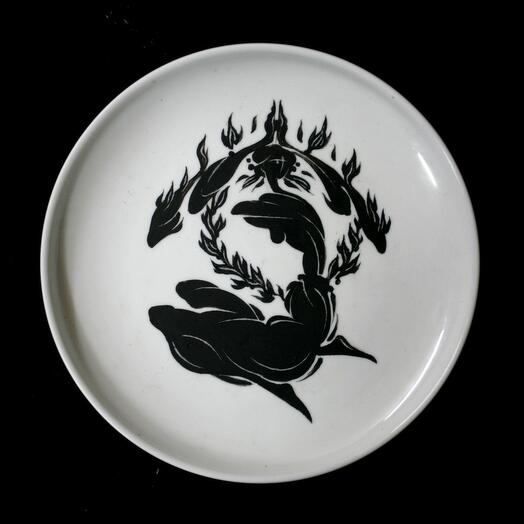 Эос / декоративная тарелка поднос, авторская работа