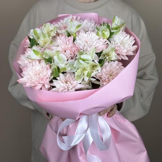 🌸Букет с альстромерией и хризантемой