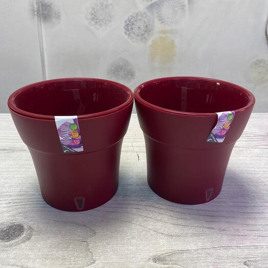 Горшки для цветов 2 шт набор одинаковых