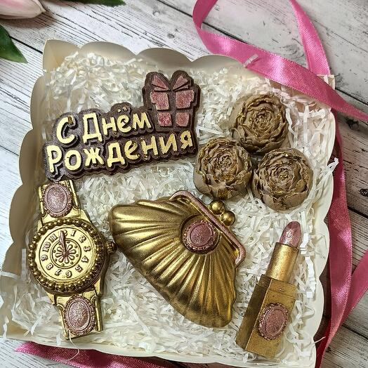 Набор из шоколада "Винтаж" /подарок женщине, девушке, маме, бабушке, подруге, дочке, сестре, коллеге