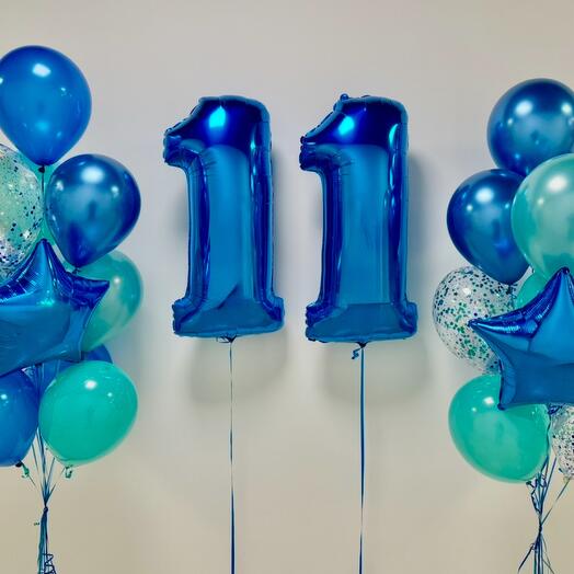 Шары 11 лет мальчику парню