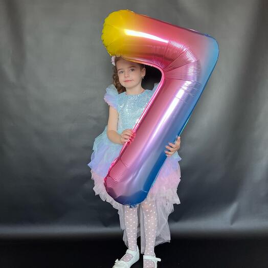 Шар цифра Градиент 7