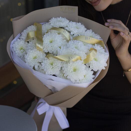 5 хризантем кустовых