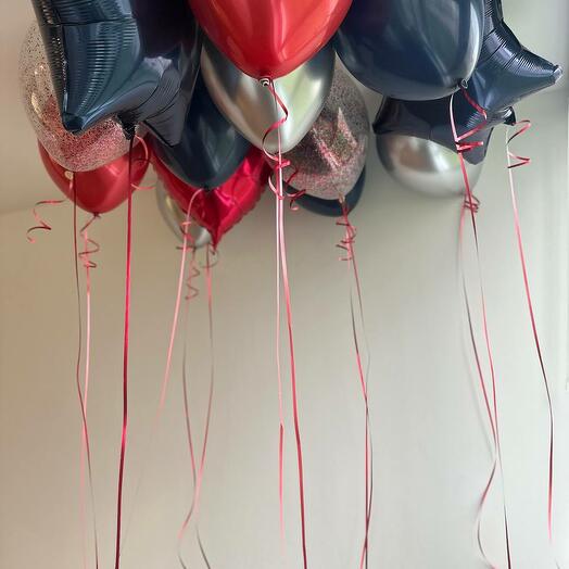 Шары для мужчины Яркий акцент в воздухе