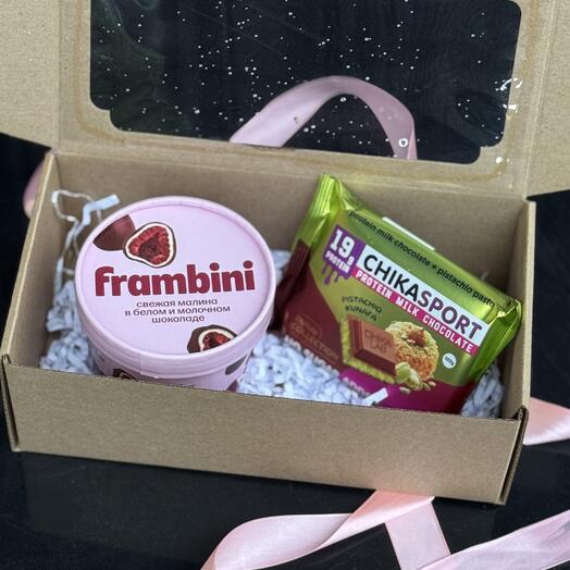 Набор малина в шоколаде и дубайский шоколад