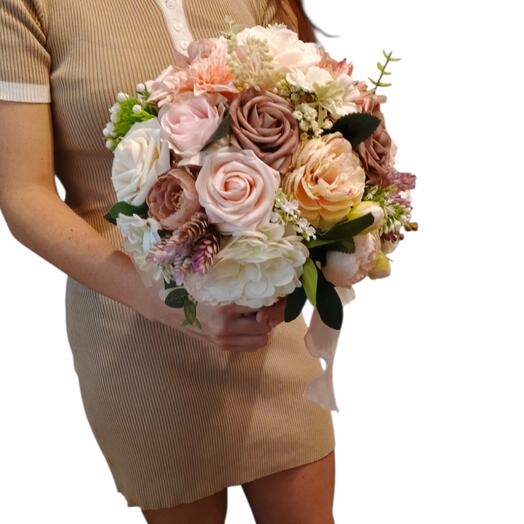 Свадебный Букет-дублёр "Розовый дым"