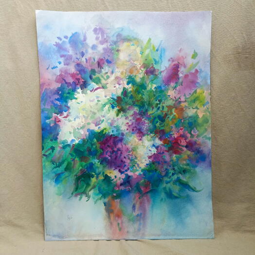 Романтичный букет сирени