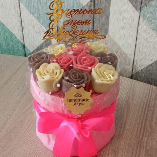Композиция из 11 роз