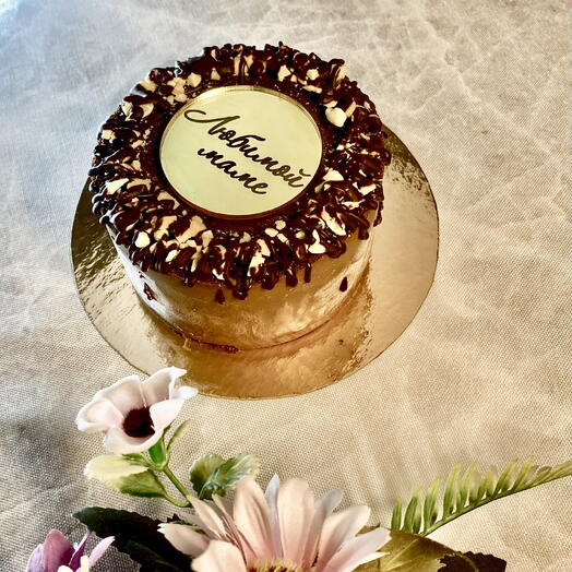 Бенто торт (vegan) Трюфель с абрикосовой прослойкой» для мамы