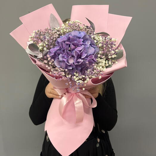 Гортензия с гипсофилой