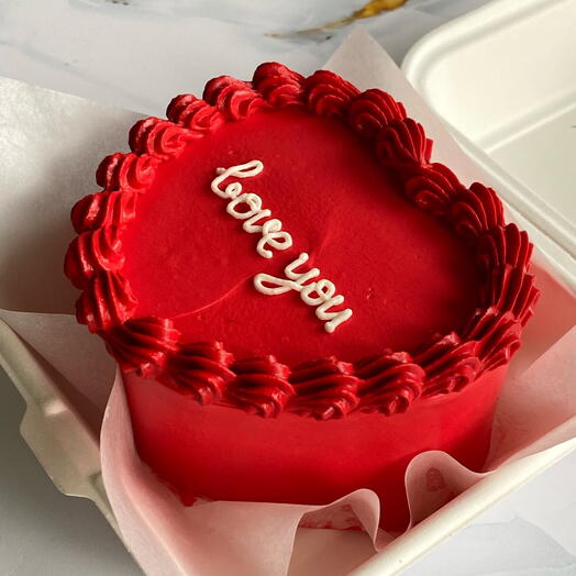 Бенто-торт (сердце) «love you»