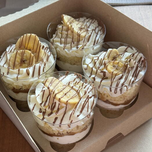 Трайфлы - банан карамель