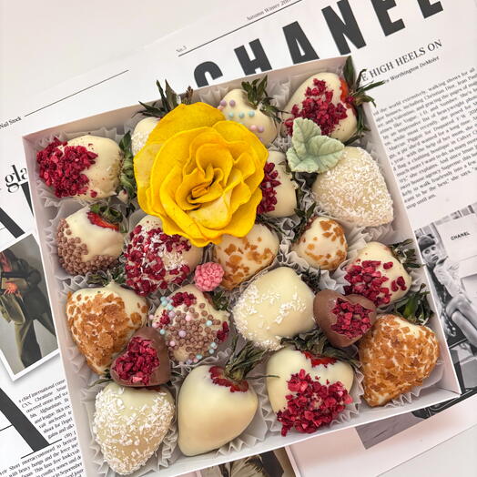 Клубника в белом шоколаде
