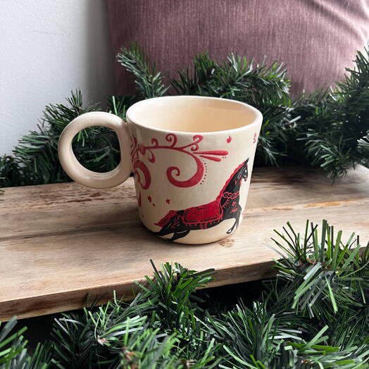 Кружка керамическая "Лошадка" [2]