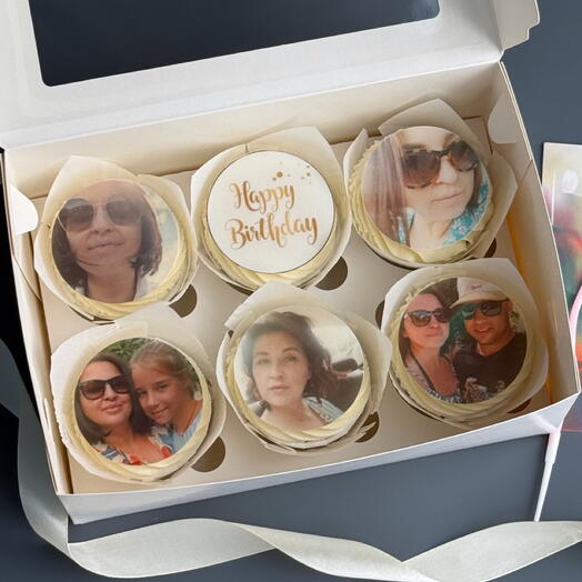 Капкейки с вашими личными фотографиями